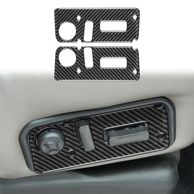Capa de Botão de Ajuste de Controle do Assento Interior em Fibra de Carbono Para Hummer H2 2003-07