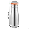 1L Cold Kettle with Lid Stainless Steel Insulated Jug for Restaurant Hotel