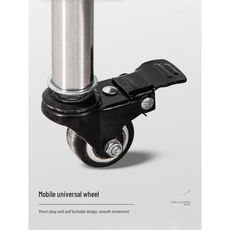 Movable Mop and Broom Organizer Rack