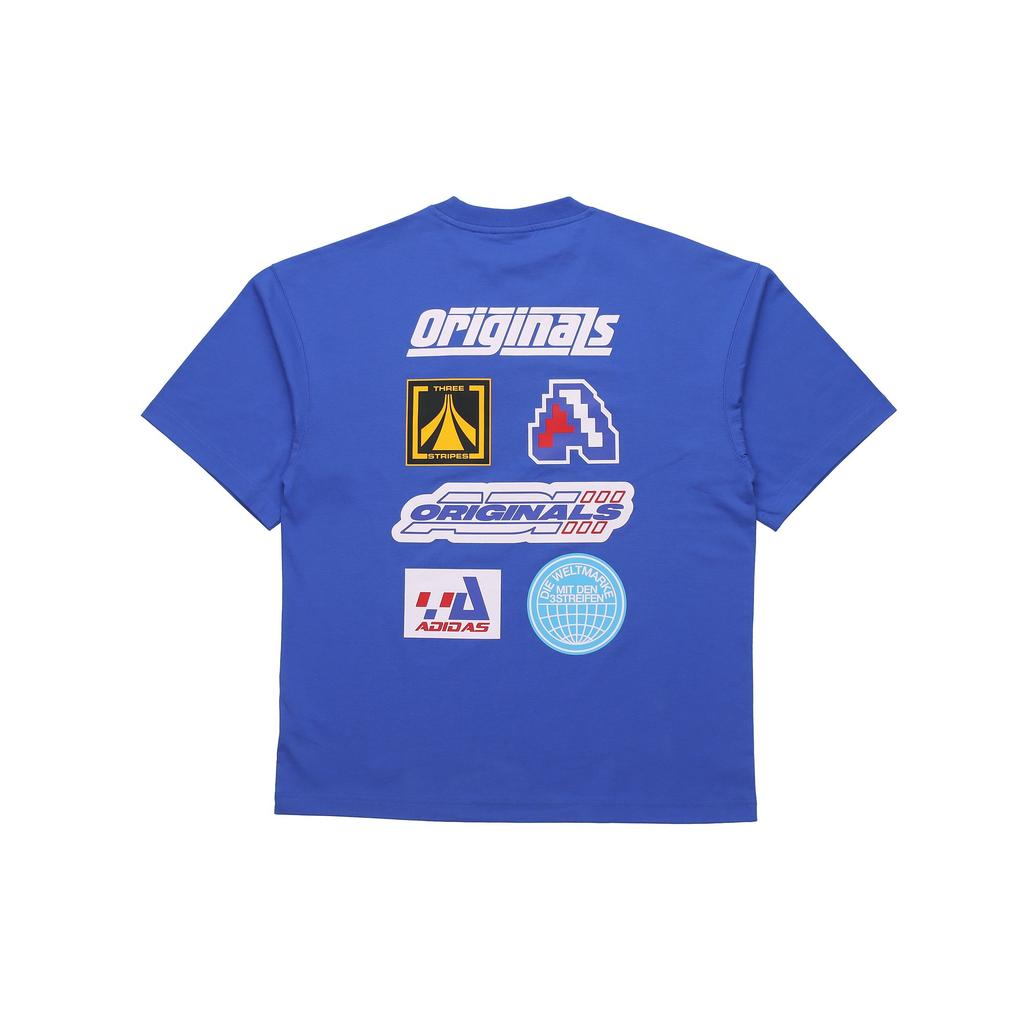 adidas Originals Tgp Ss Tee With Motocross Print Men Tops Blue HA4746