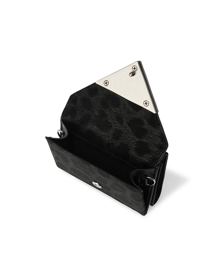 Fennec Triangle Triple Wallet - Leopard Black