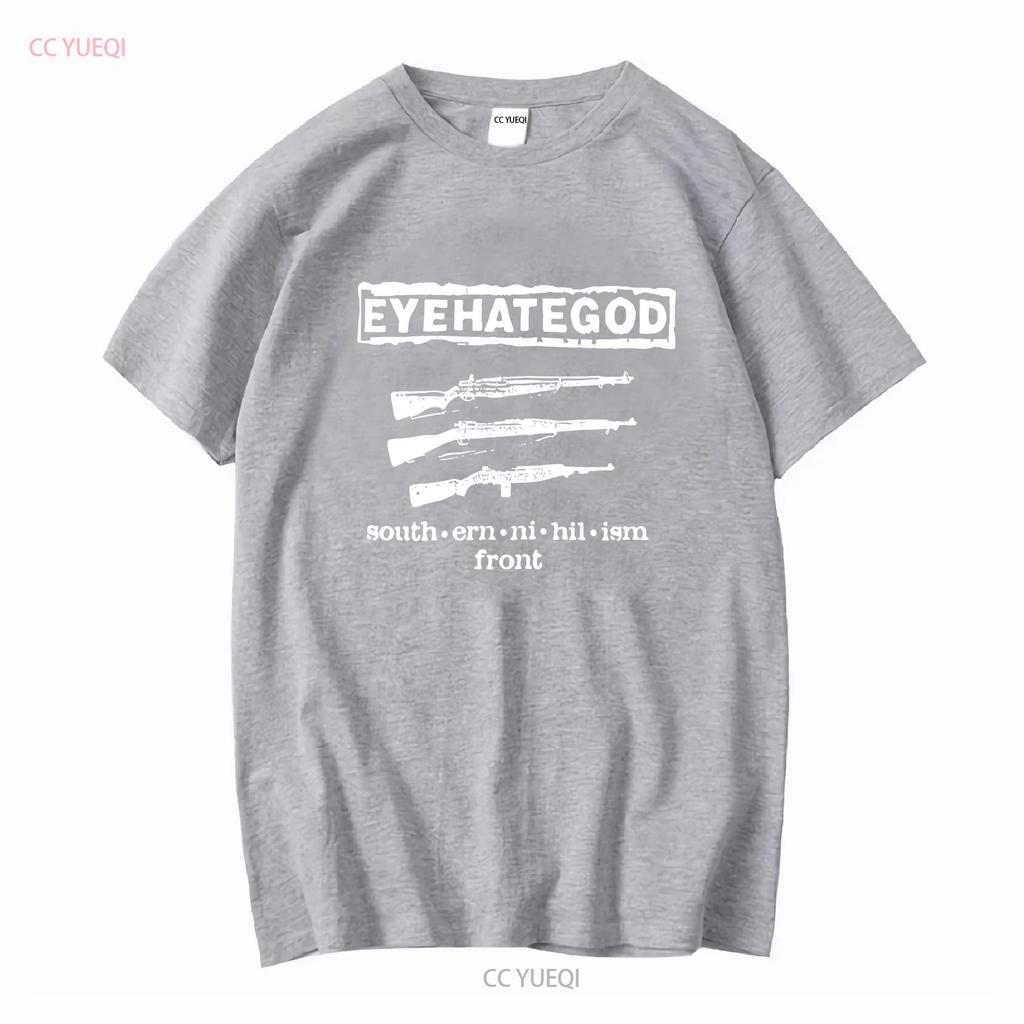 Eyehategod Per Nero Tutte le Taglie Regalo Maglietta vintage Lavata Versatile Leggermente Top Per l'Uso Quotidiano Elasticizzato abiti firmati