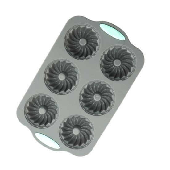 Yousheng Holiday Wreath Silicone Mold Heat-Resistant Baking Pan for Cakes Soap Ice Cubes Food Grade Easy Release Cupcake Maker