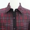 Shiz Madam Women Color Block Check Long Jacket J31721