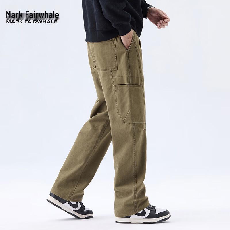 Mark Fairwhale Men's American Style Loose Cargo Pants