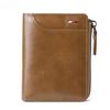 Mens Wallet Leather Business Money Clip Card Holder Zipper Purse Luxury Wallets for Men RFID Protection Purses Carteira Masculina