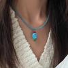 Vibrant Mushroom/Fish Beaded Necklace Casual Party Wear Clavicle Chain Stylish Accessory For Teens Ladies