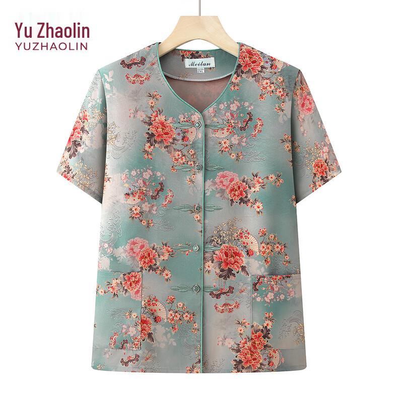 YUZHAOLIN Women s Summer Short Sleeve Shirt 4XL