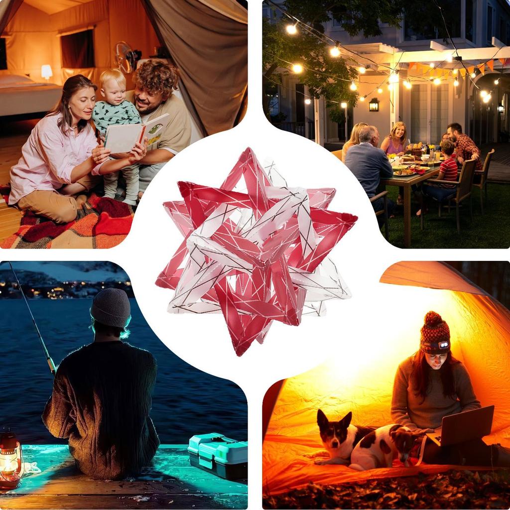 Outdoor Star Camping Light Shade Waterproof Atmosphere Lampshade Wear-Resistant Ligjt Shade for Camping Tent
