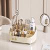 High-Value Multifunctional Desktop Vanity Organizer with Lid - Dustproof Cosmetics and Lipstick Storage Box.