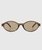 Tuditeo Mon Tinted Lightweight Horn-Rimmed Geek Chic Sunglasses Nylon Tinted Lens C2 Brown
