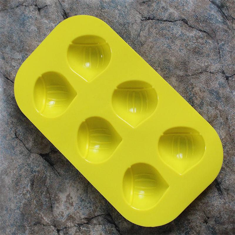 6 Cavity Mini Chestnut Silicone Mold Acorn Nuts Chocolate Chocolate Mould DIY Cake Baking Decorating Tools