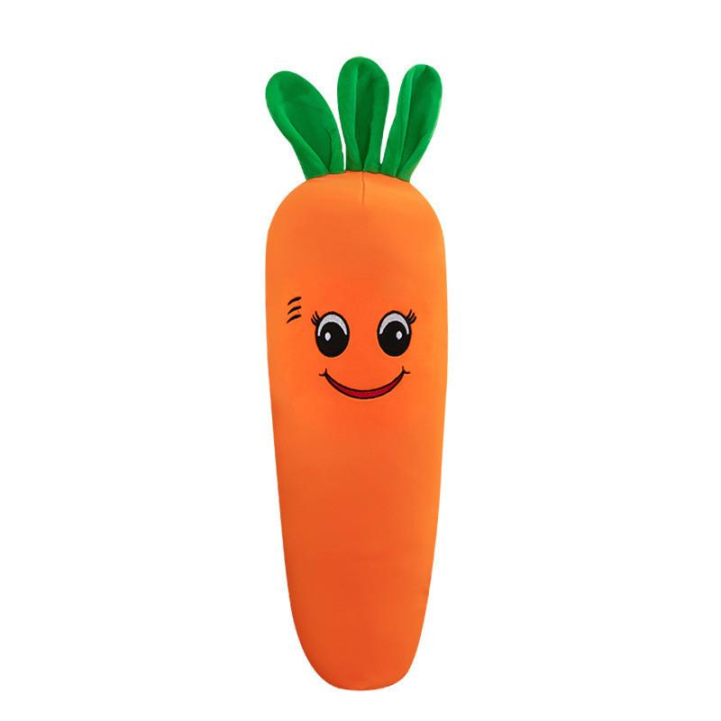 Ultra Soft Carrot Plush Body Pillow Huggable Stuffed Toy Adorable Bed Cushion