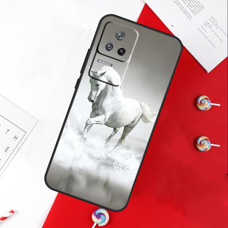 Galloping Horse Cover For Xiaomi 11T 12T 13T 14T Pro 13 14 15 Ultra POCO X7 Pro X3 X5 X6 F5 F6 M6 Pro Case