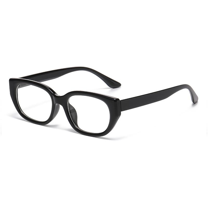 Light-sensitive Color-changing Mirror Small Frame Cat Eye Personalized Outfit Retro Trend Face-showing Glasses 6051