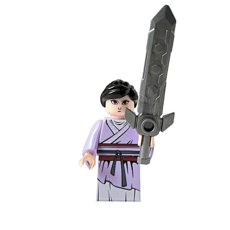 Ninja Warrior Superhero Doll With Weapon Single Building Block Assembly Toy