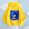 Full of Trendy Coolness! Sonic Dynamic Printed Kids' Hoodie, Let Children Become Energetic Street Cute and Cool Fashionistas