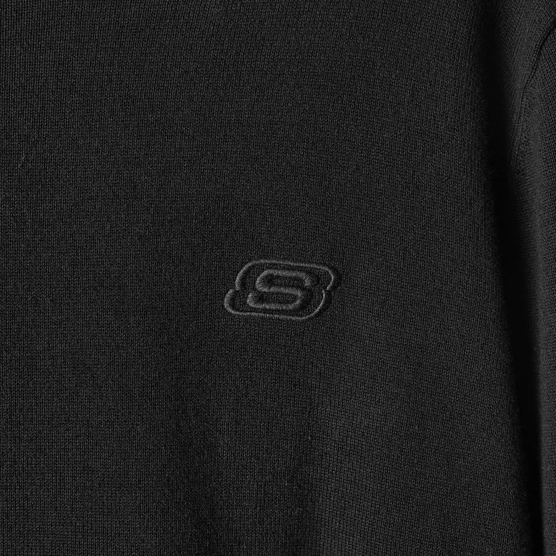 Skechers Classic Comfortable Versatile Fashion Solid Color Sweatshirt Unisex tops L424U264-0018