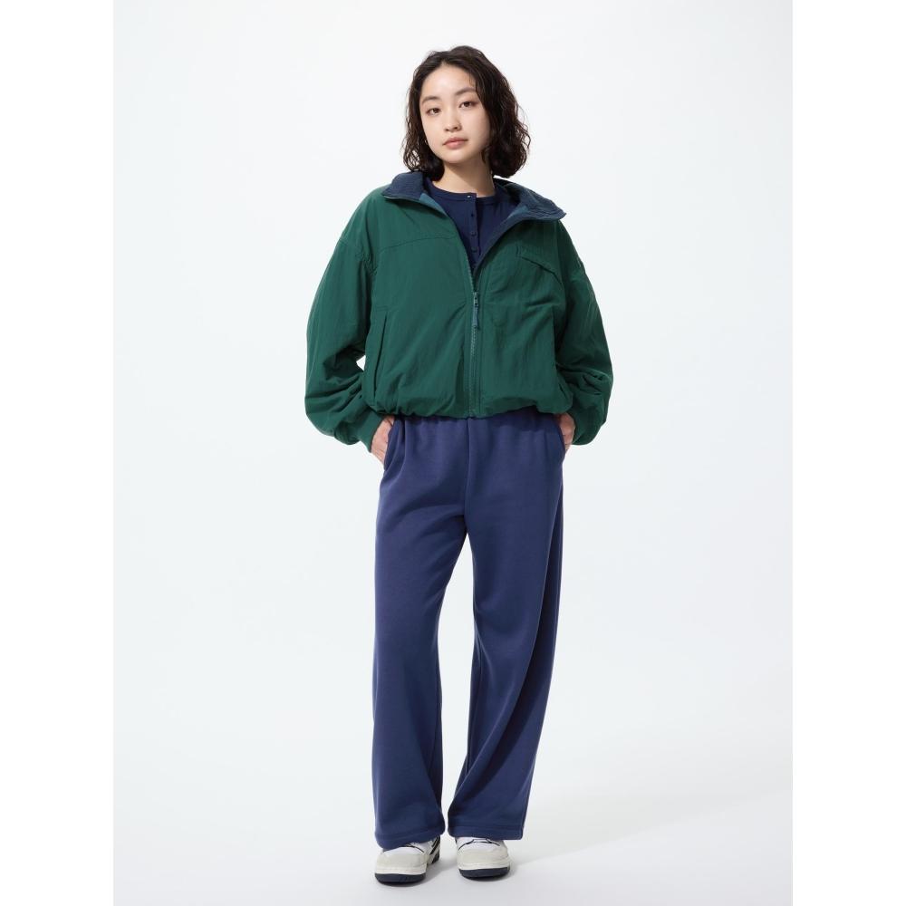 Uniqlo Warm Boa Sweat Wide Leg Pants Shorter Length