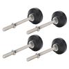 Leveling Feet M8 Workbench Adjustable Non Slip Rubber Base for Furniture Table Chair Shelving Rack Black 4Pcs