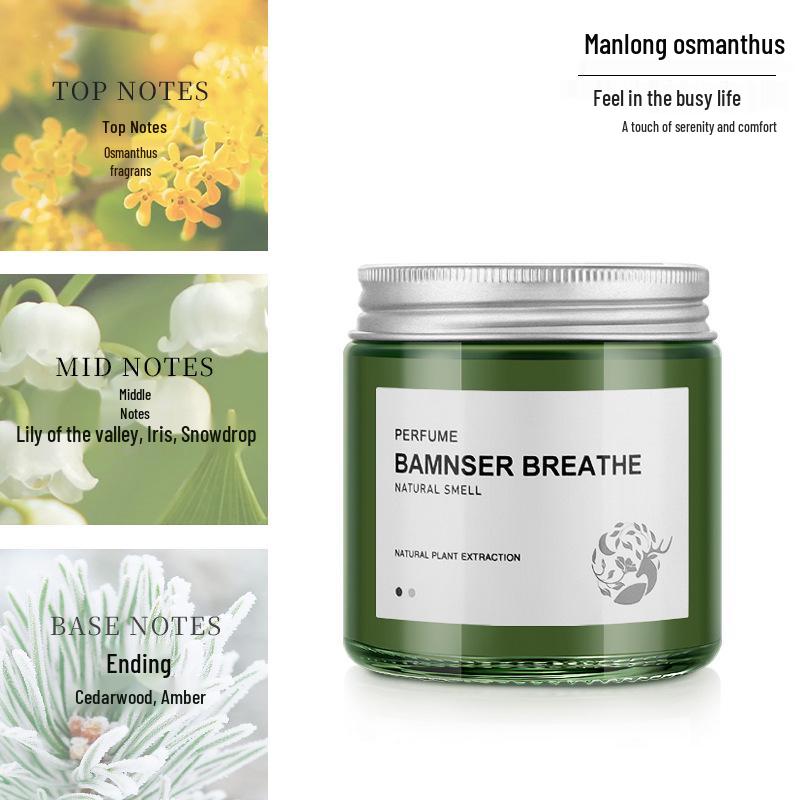 Men's Car Air Freshener Solid Balm: Long-lasting Odor Removal Ornament for Car Interior