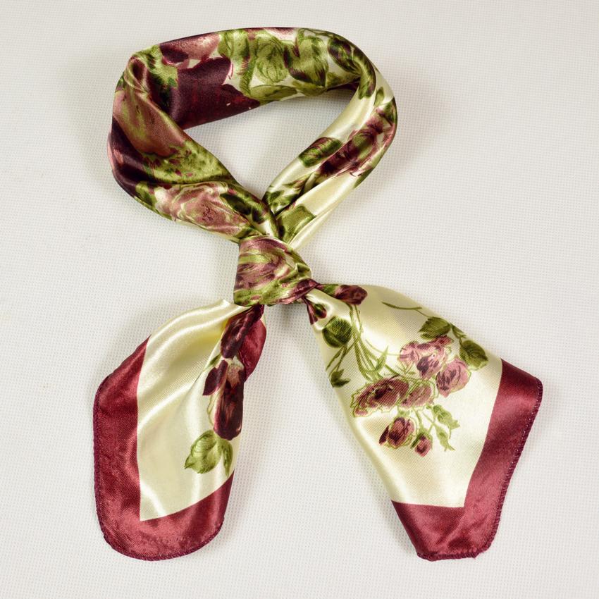 

[BYSIFA] Black White Striped Women Small Square Scarf Spring Autumn Professional Silk Scarf Brand Magic Scarves 52*52cm 52x52cm