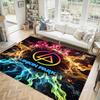 Linkin Park Design Crystal Velvet Carpet Cozy Non?Slip Printed Rug For Bedroom Living Room Entrance