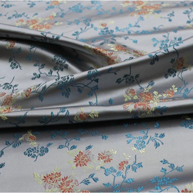 

100x75 см Таиланд/Китайский стиль Цветочные этнические Юго-Восточная Азия Бирма Жаккардовая женская юбка Ткань DIY Швейный материал 100x75cm