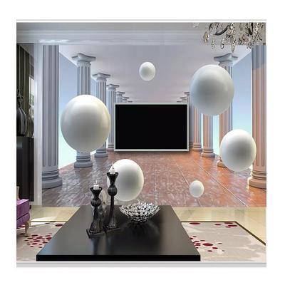 Wall Mural Modern Roman Column Abstract Space Ball 3D Mural Wallpaper Living Room Bedroom Decor 3D Wall Painting