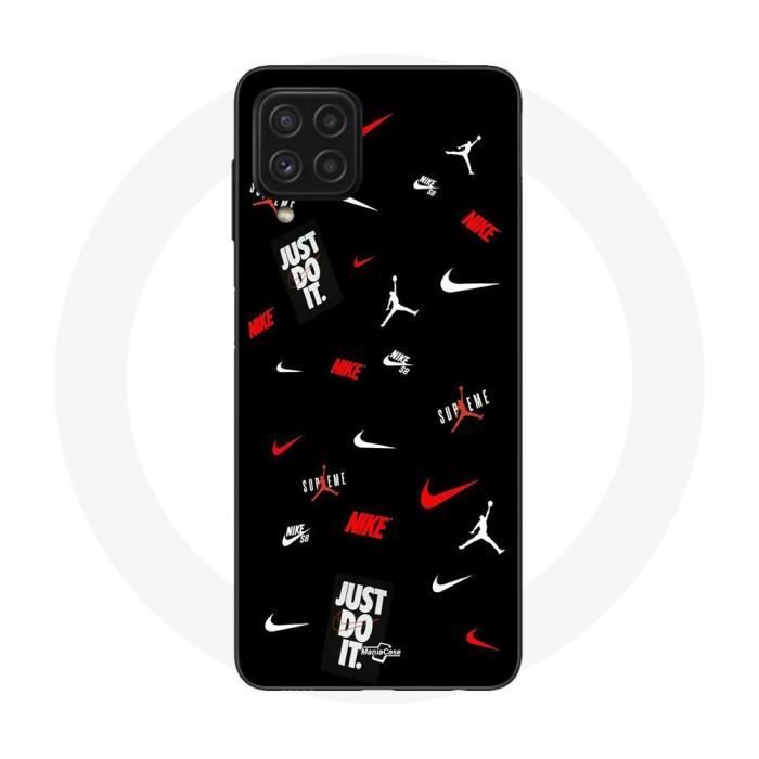 Coque - Maniacase - Samsung Galaxy A22 4G - Nike Jordan - Souple - Sportif blanc