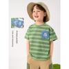 Boys' Striped Short-Sleeved T-Shirt Summer Clothing Children's Wear 2026 New Style Kids' Baby Top Half-Sleeved Summer Thin Style