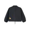 Li-Ning AFDS092-1 Unisex Trendy Fleece Lined Collared Jacket Black