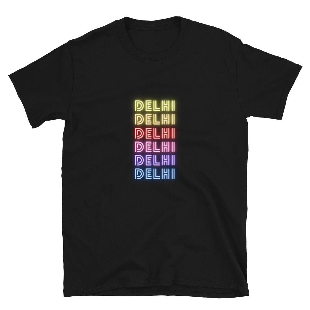 Delhi City Bright Graphic Design T-Shirt 4XL
