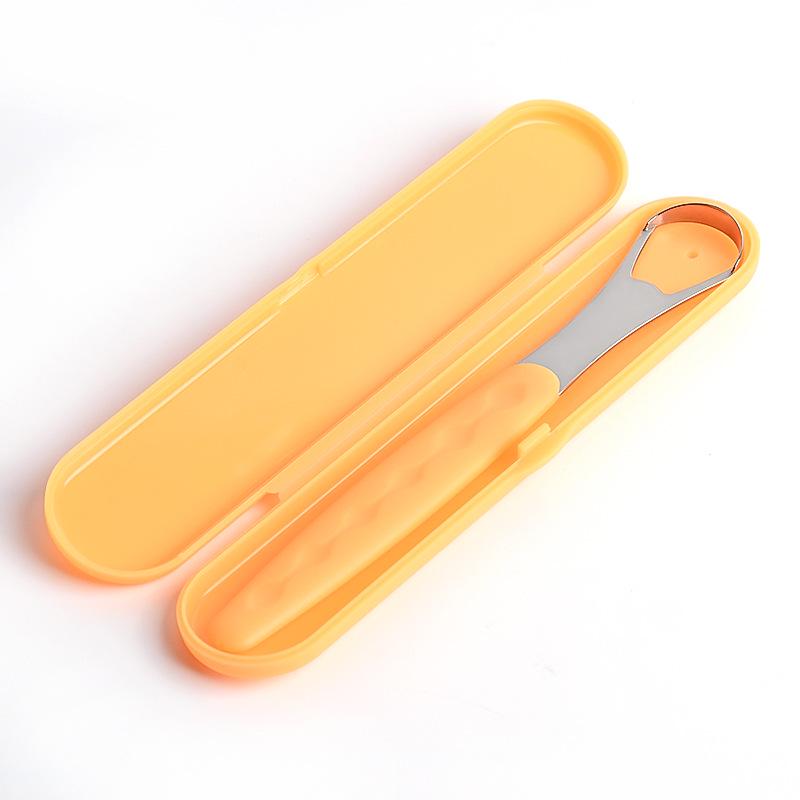 Boxed Tongue Scraper & Cleaner Brush Tool