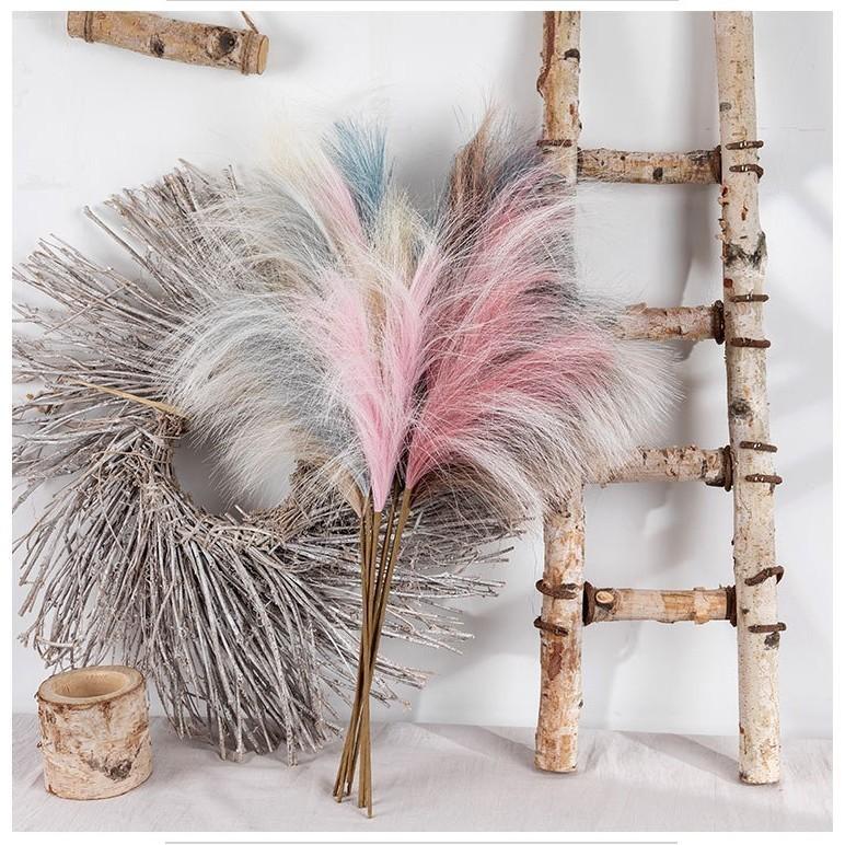Decorative Reed Pampas Artificial Flower Living Room Decoration Fake Flowers Green Plants Wedding Crafts Shooting Props