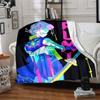 1Pc Chunli'S Dynamic Duo Blanket For Couch Bed Plush Cozy Fuzzy Blanket Super Soft Warm Blankets For Fall And Winter 0918208