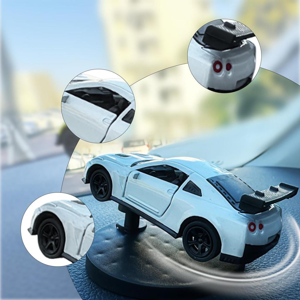 1/64 Dynamic Vehicle Car Model Center Decoration Turning And Tracking Universal Auto Accessories