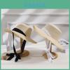 Straw Hat Sunshade With Large Brim For Beach And Outdoor Sun Protection