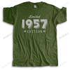 Mens Fashion Cotton T-shirt Men Brand Teeshirt 1957 Limited Edition Funny Tee-shirt Male Summer Tops Brand Clothing
