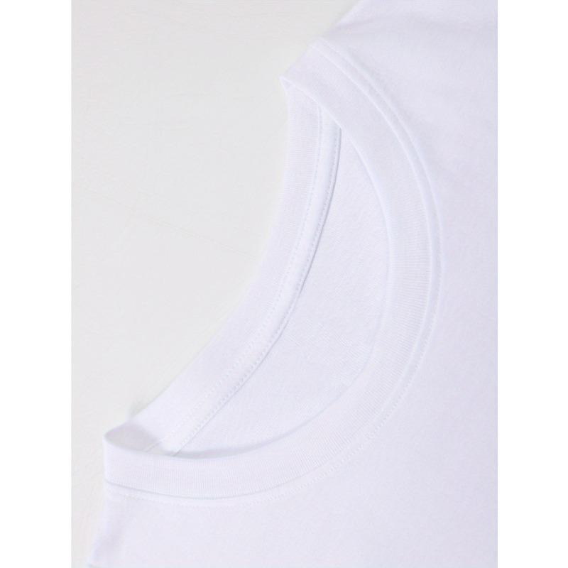 Summer Men'S Fashion Cotton Short-Sleeve T-Shirt with Letter Pattern Print