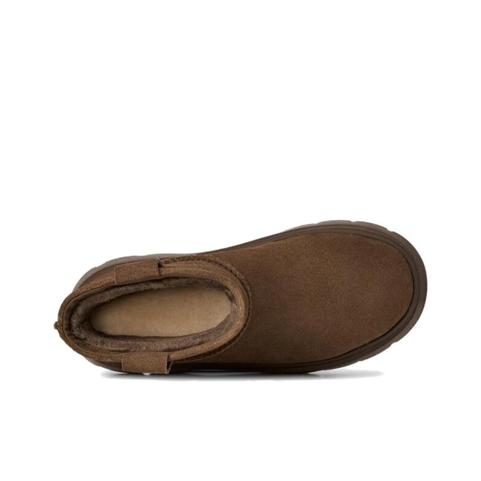 UGG Calimuze Mini Pull On Comfortable Simple Snow Boots Women Boots Dark-Brown 1174516-DRKT