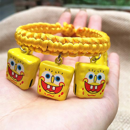 Cute Cartoon Figure Model Bell Dog Collar Adjustable Puppy Necklace Pet Supply