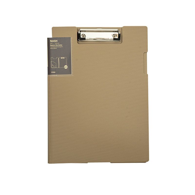 

SDLP Hanging Report Writing Folder A4 Report Board Clip Solid Khaki