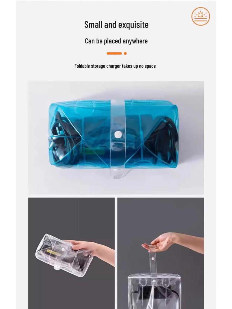 Husă Impermeabilă pentru Încărcător Vehicul Electric, Prelungitor Bicicletă și Cablu de Încărcare - Geantă Exterioară Rezistentă la Ploaie