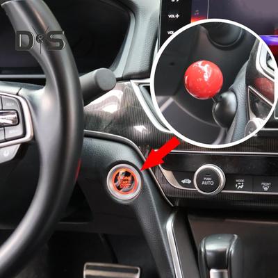 Copertura del pulsante di avviamento del motore dell'auto, universale, facile da installare, joystick per pulsante di avviamento e arresto del motore dell'auto, copertura del pulsante di avviamento one-touch per auto