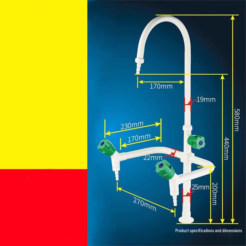 Zhongge Laboratory Three-Way Faucet