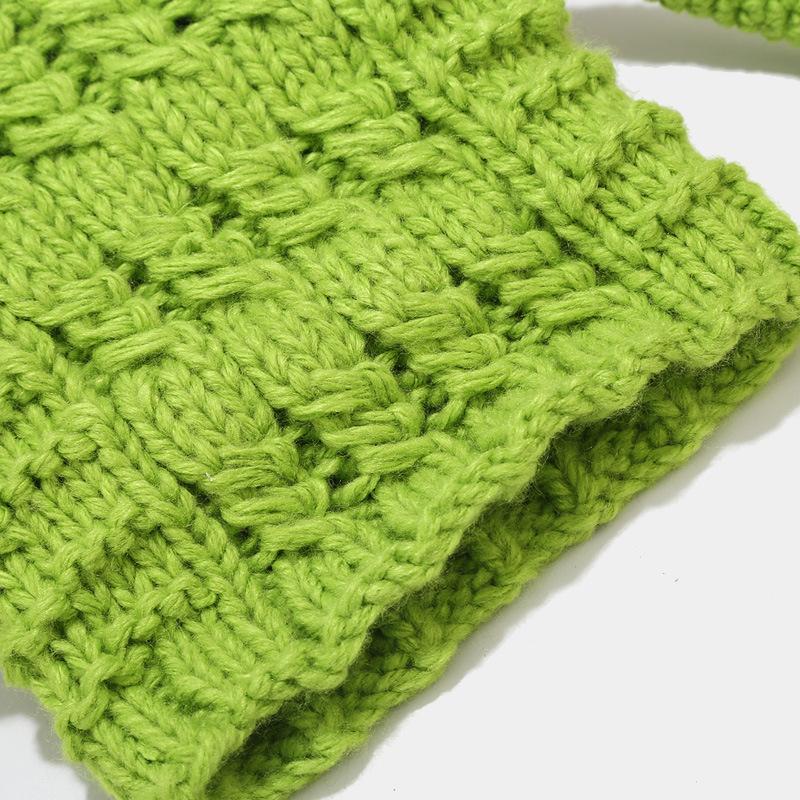 New Trendy Cute Long Ear Knitted Hat Unisex Warm Winter Beanie Handmade Knit Cap Daily Outdoor Party Casual Men Women Headwear