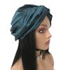 Sexy Women Turban Double Layer Hair Bonnets Silk Custom logo Turbans for Ladies