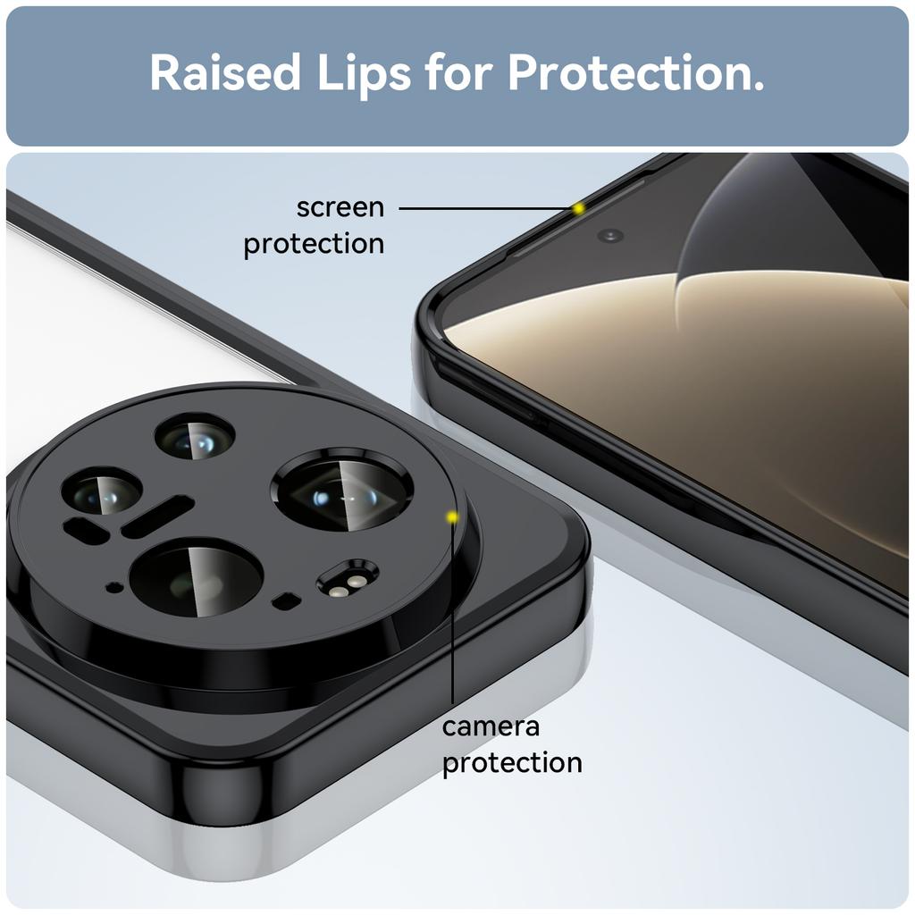 For Xiaomi 17 Ultra 5G Case TPU + Acrylic Protective Clear Phone Cover