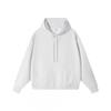 Mens Oversized Heavyweight 450g Fleece-Lined Crewneck Sweatshirt Loose Fit Drop Shoulder Solid Color American Style